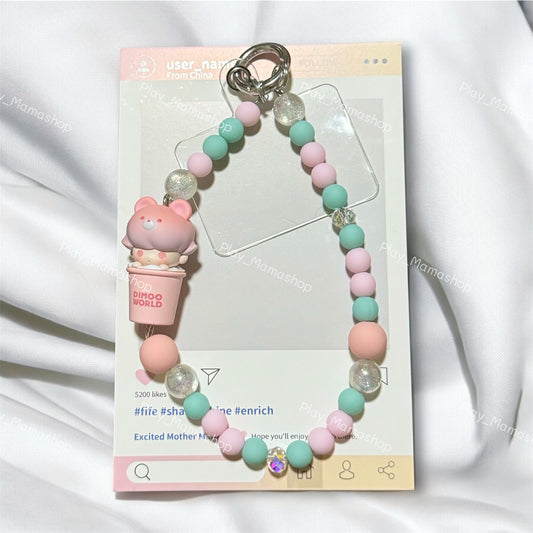 Cute Handmade Phone Strap ft. Popmart Dimoo Popbean (Taiwan Exclusive)